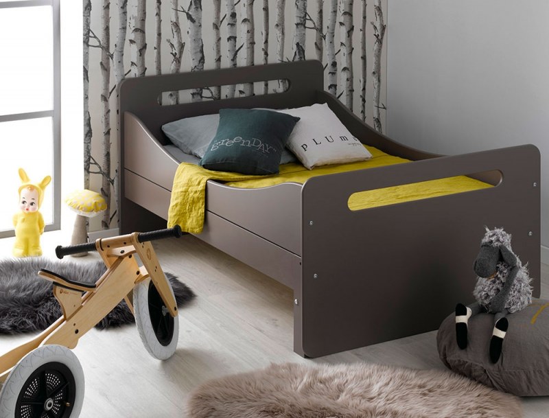 Taupe convertible children's bed