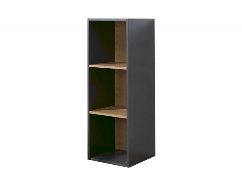 Cubo de almacenamiento con 3 compartimentos antracita