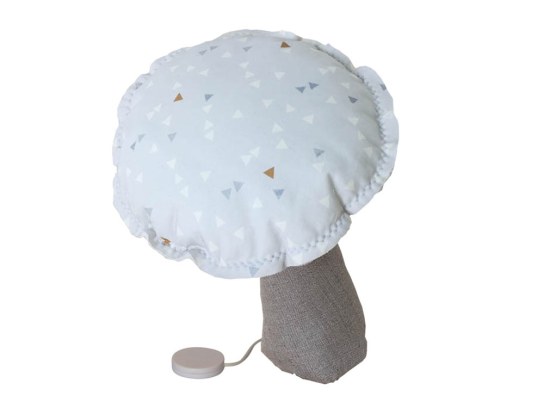 Blue triangles musical mushroom