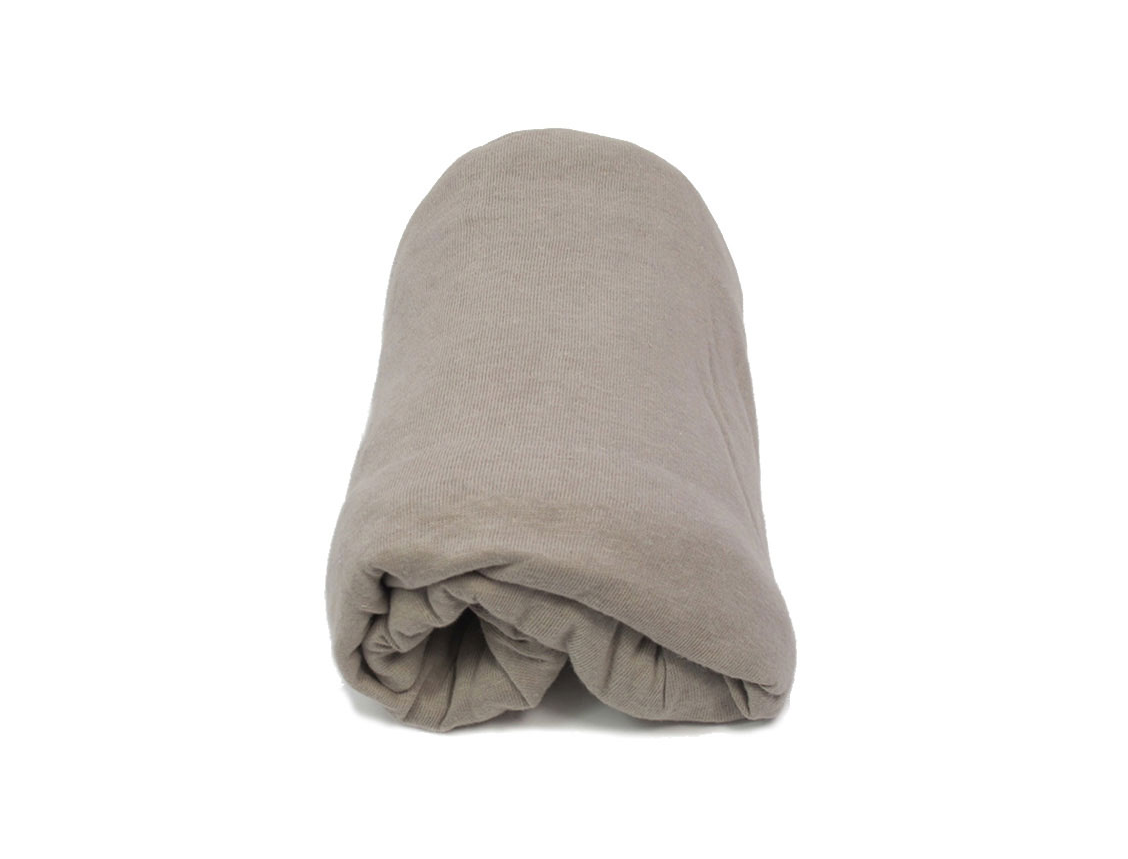 Drap housse taupe 70x140cm