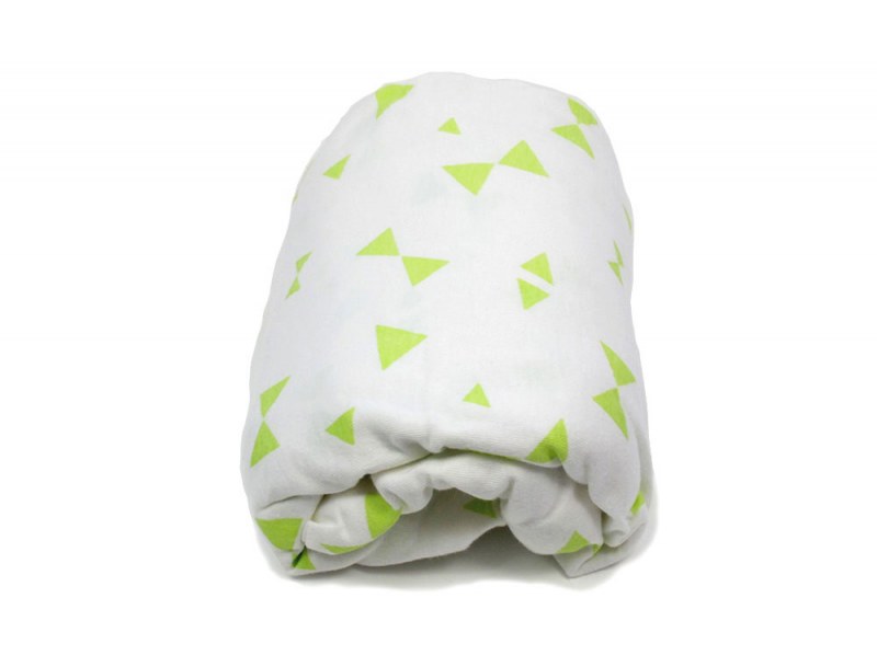 Lime Green Bows Fitted Sheet 60x120