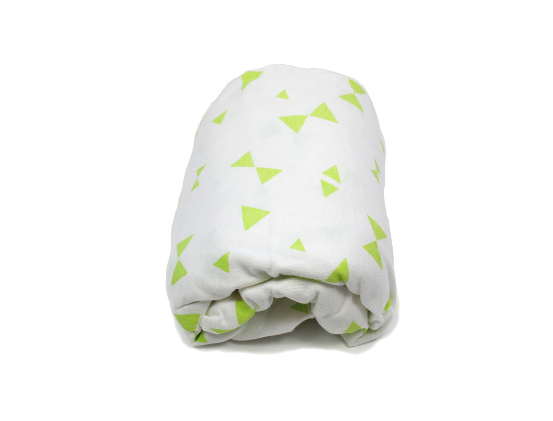 Lime Green Bows Fitted Sheet 60x120