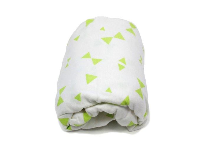 Lenzuolo con angoli Nodi Verde Anice 60x120