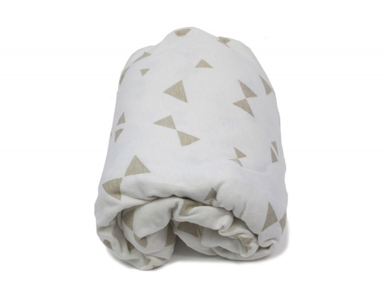 Spannbettlaken Schleifen Taupe 60x120