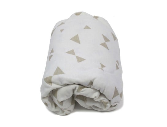 Spannbettlaken Schleifen Taupe 60x120