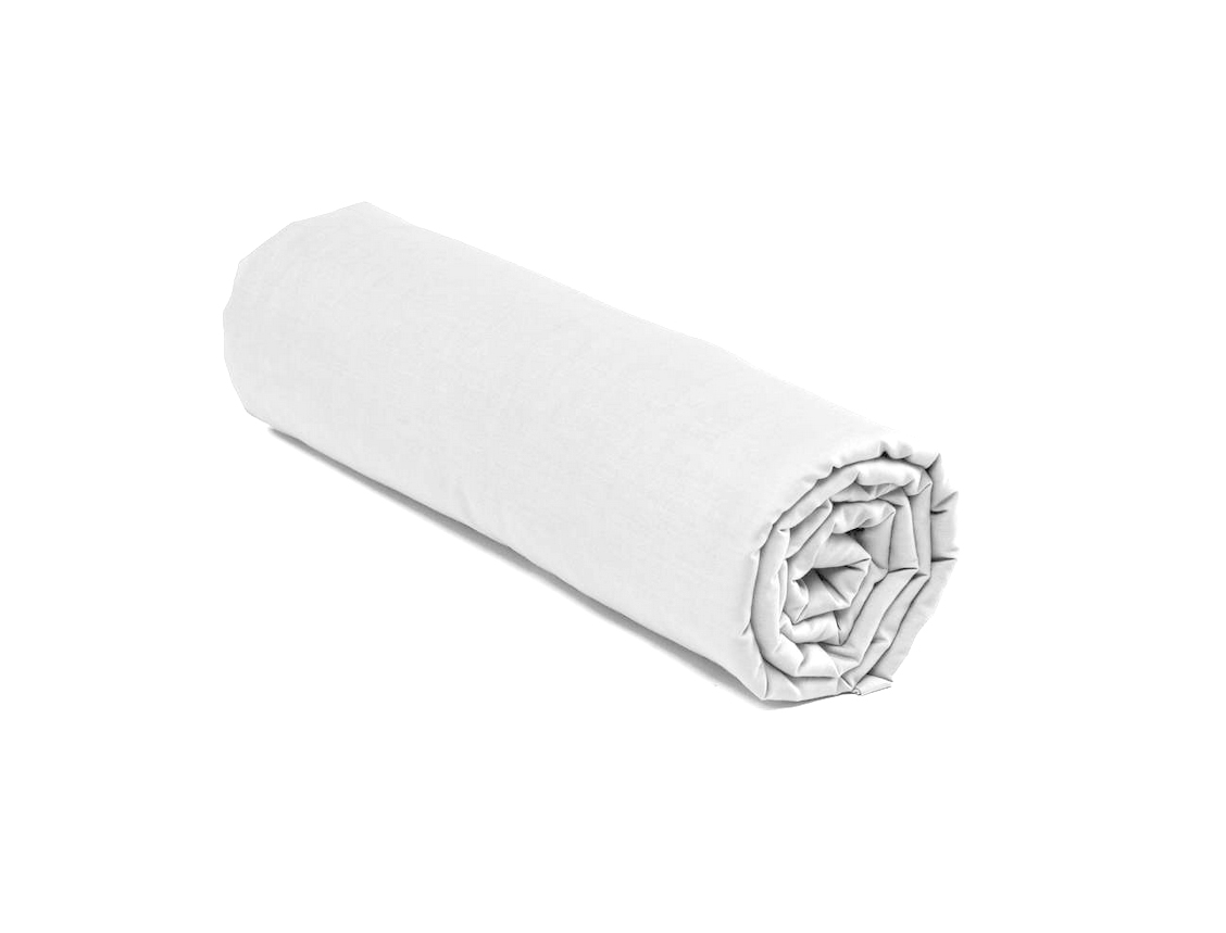 Lenzuolo con angoli bianco 140x200, 100% cotone e produzione francese