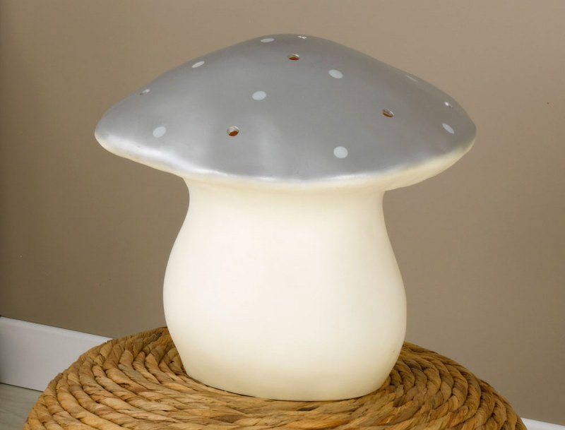 Veilleuse enfant - Lampe Veilleuse grand champignon argenté