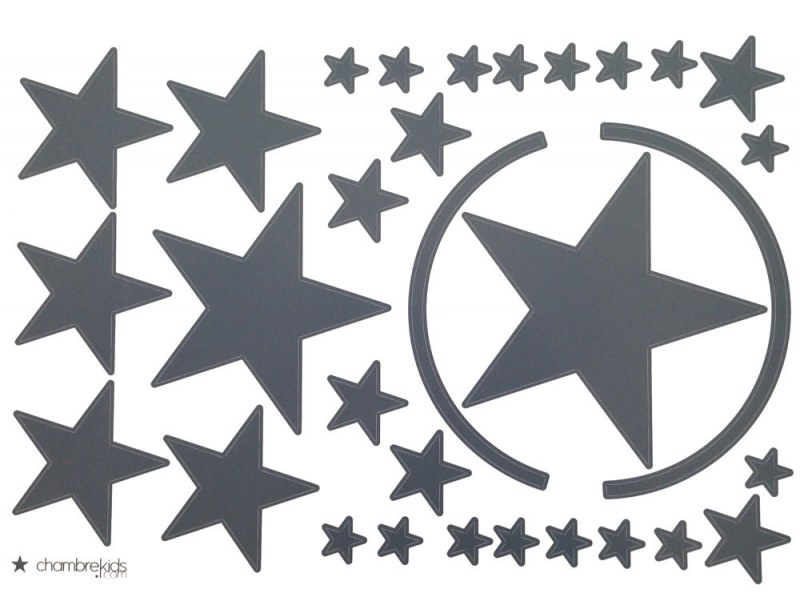 Adesivi - Adesivi stelle Antracite