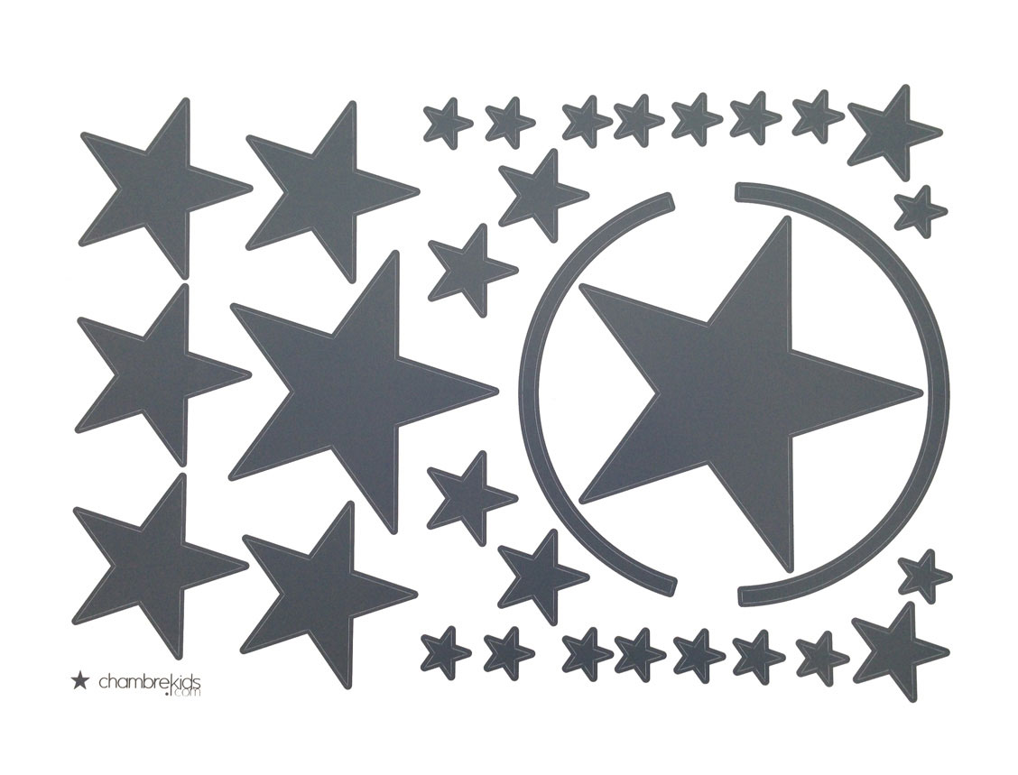 Stickers - Stickers étoiles Anthracite