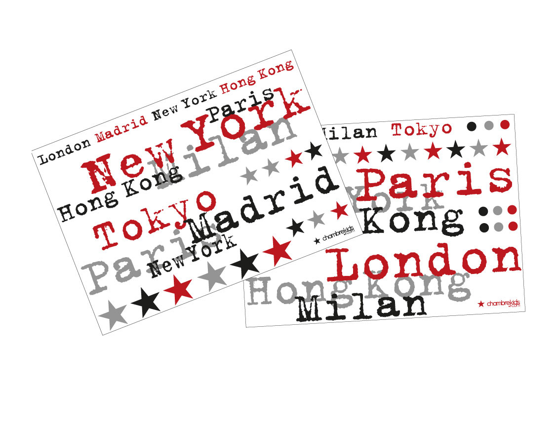 Stickers - Stickers City 2 planches