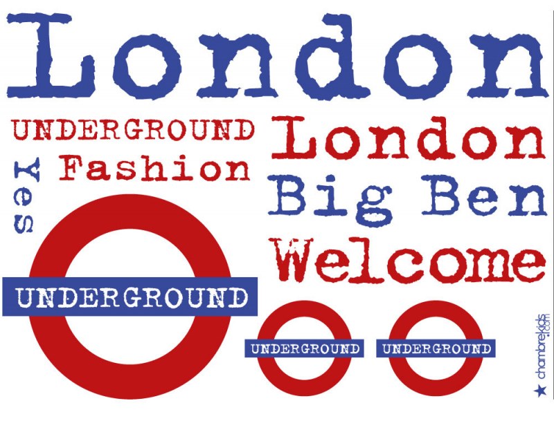 Stickers - London 3 Sheets Stickers