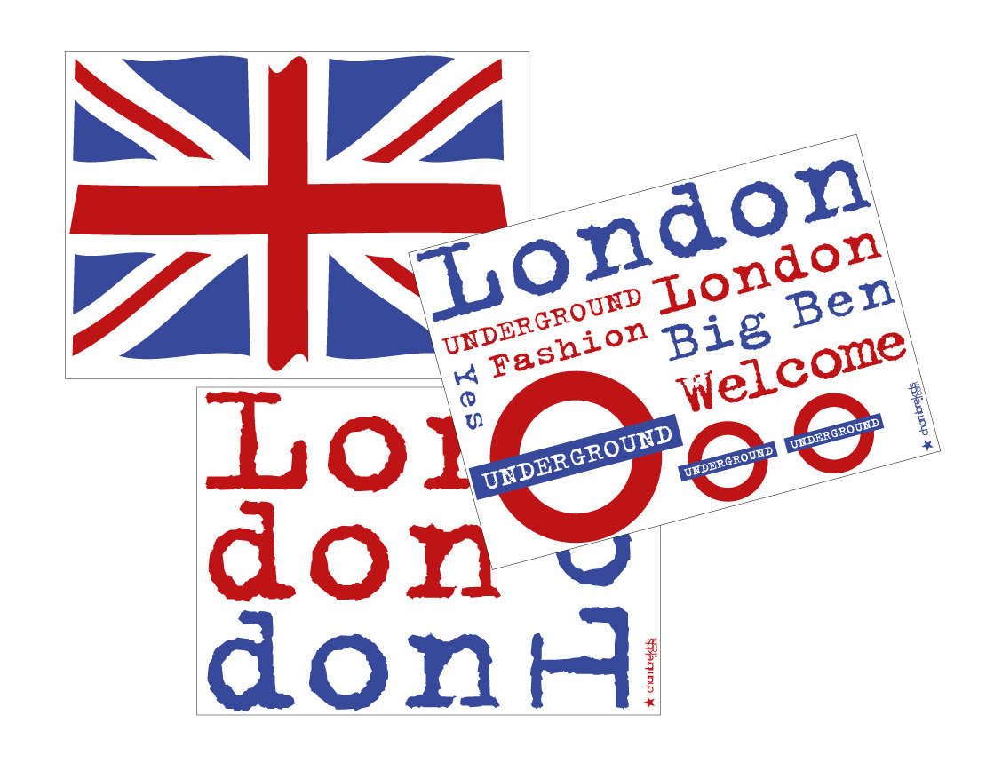Stickers - London 3 Sheets Stickers