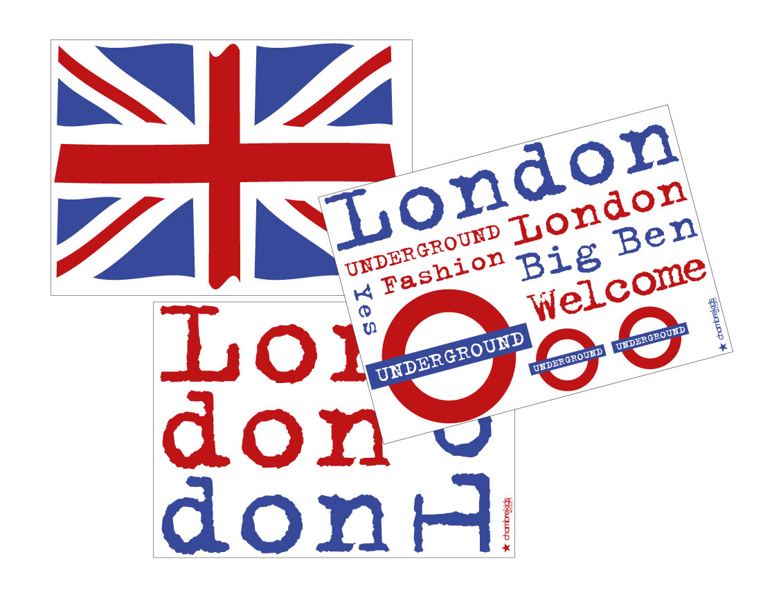 Stickers - Stickers London 3 vellen
