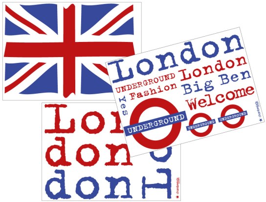 Stickers - Stickers London 3 planches