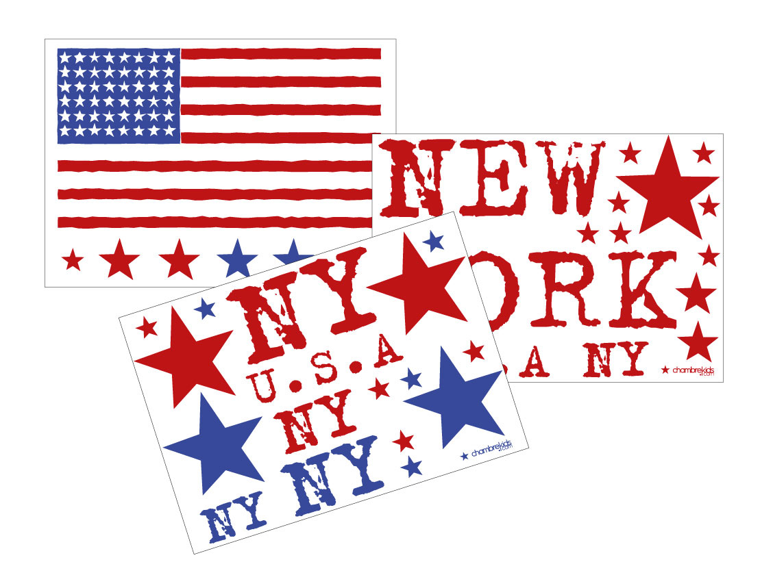 Stickers - Stickers New York 3 vellen