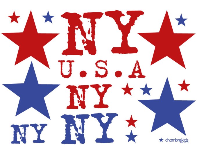 Aufkleber - Aufkleber New York 3 Bögen