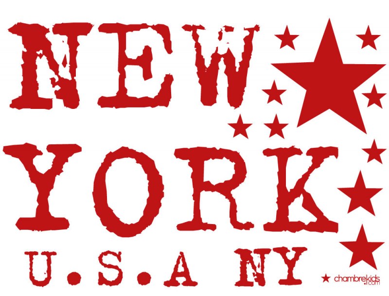 Aufkleber - Aufkleber New York 3 Bögen