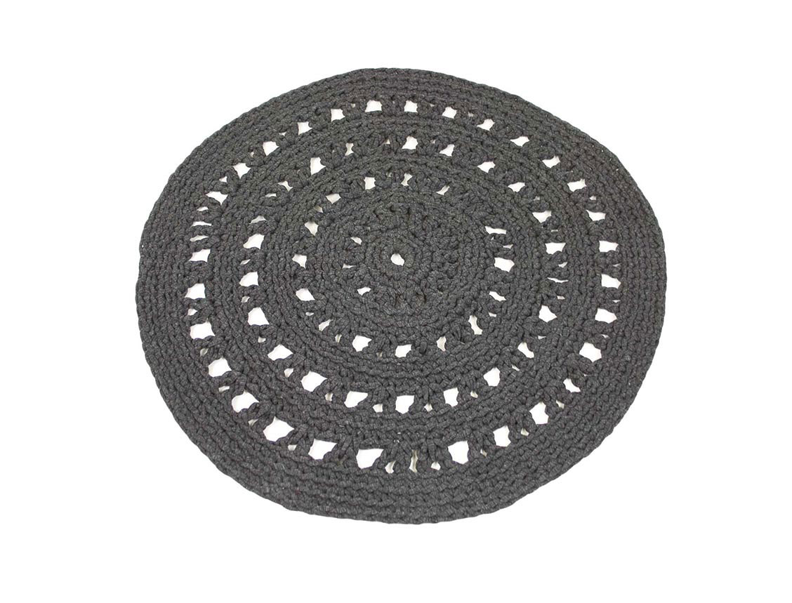 Alfombra Holly Antracita 80cm