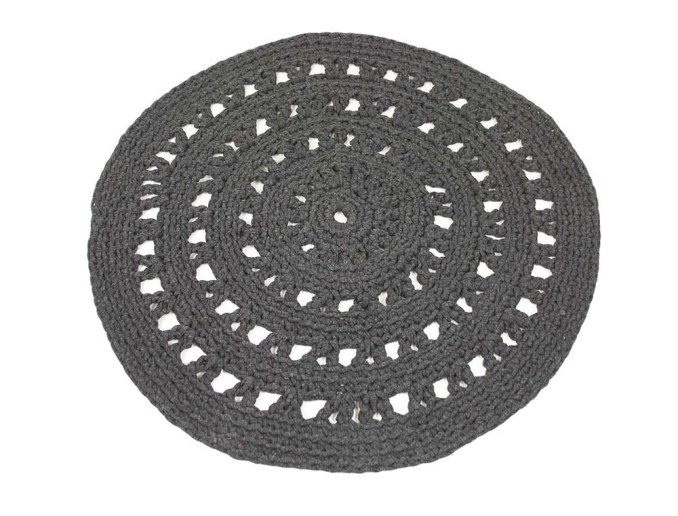 Alfombra Holly Antracita 80cm