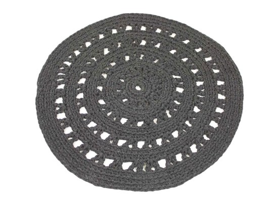 Tappeto Holly Antracite 80cm