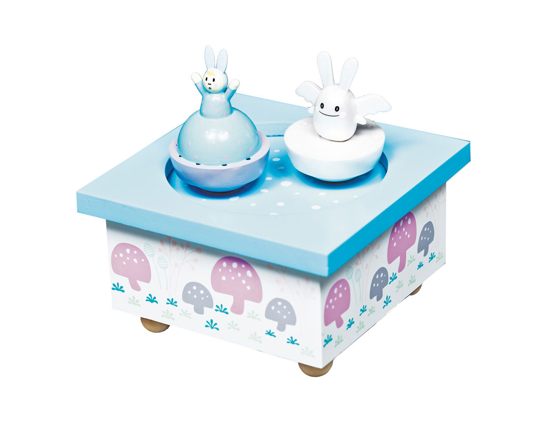 Caja de música - Caja de música Ángel Conejo blanco Caja de música - Caja de música Ángel Conejo blanco