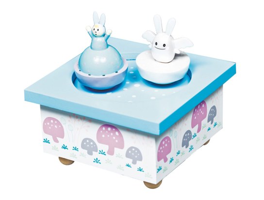 Caja de música - Caja de música Ángel Conejo blanco