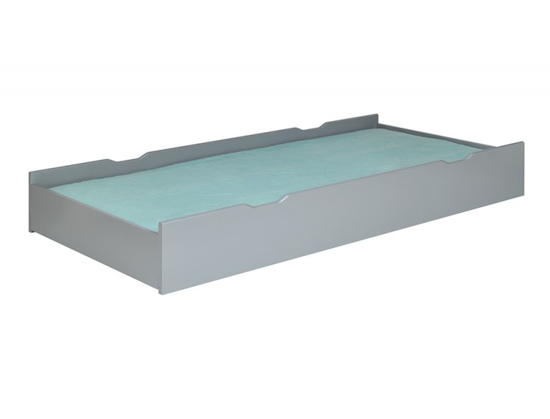 Cajón de la cama infantil Opale Gris Flanelle 90x200