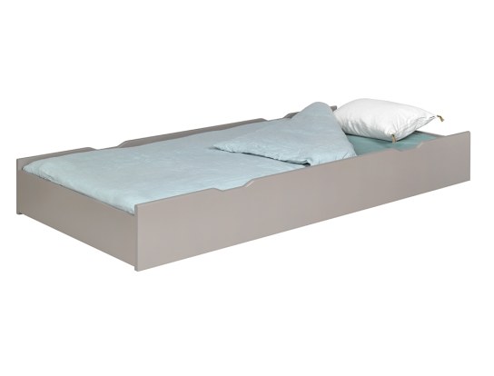 Opale Linen children's bed drawer 90x200