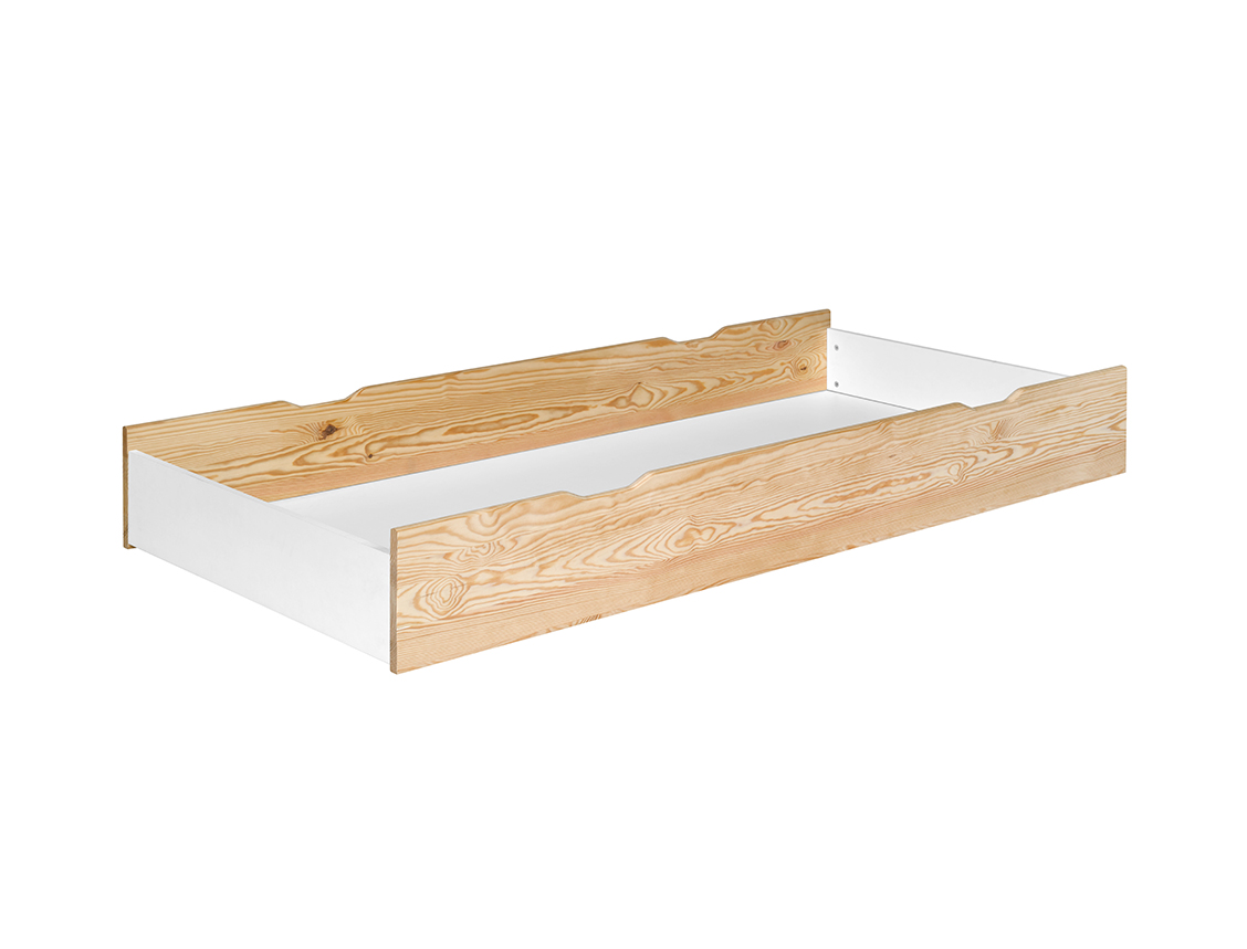 Opale Natural Pine children's bed drawer 90x200