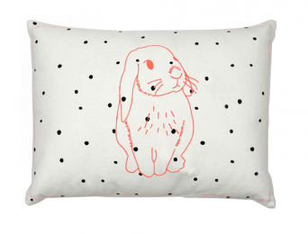 Coussin Lapin Rose