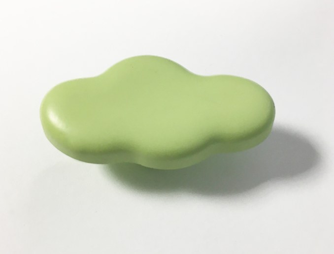 Pomello per mobili verde aniso Nuvola