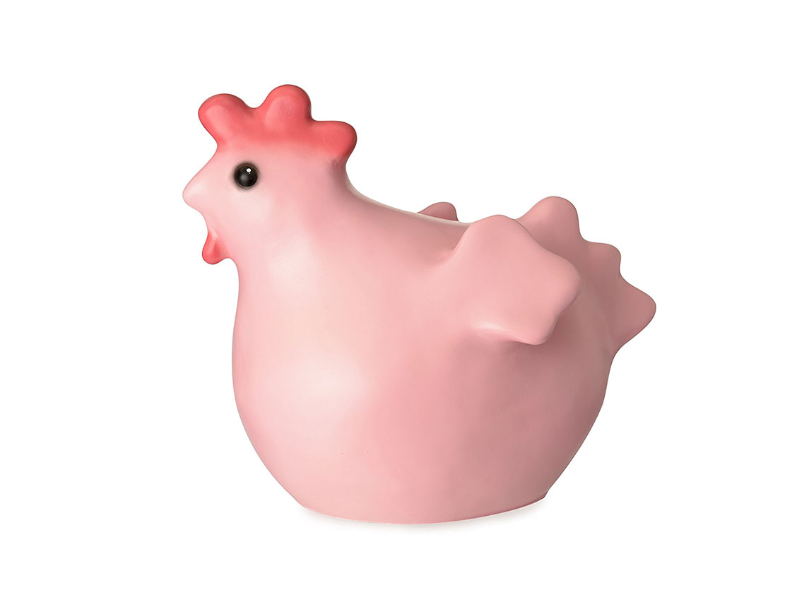 Lampada da notte Gallina Rosa