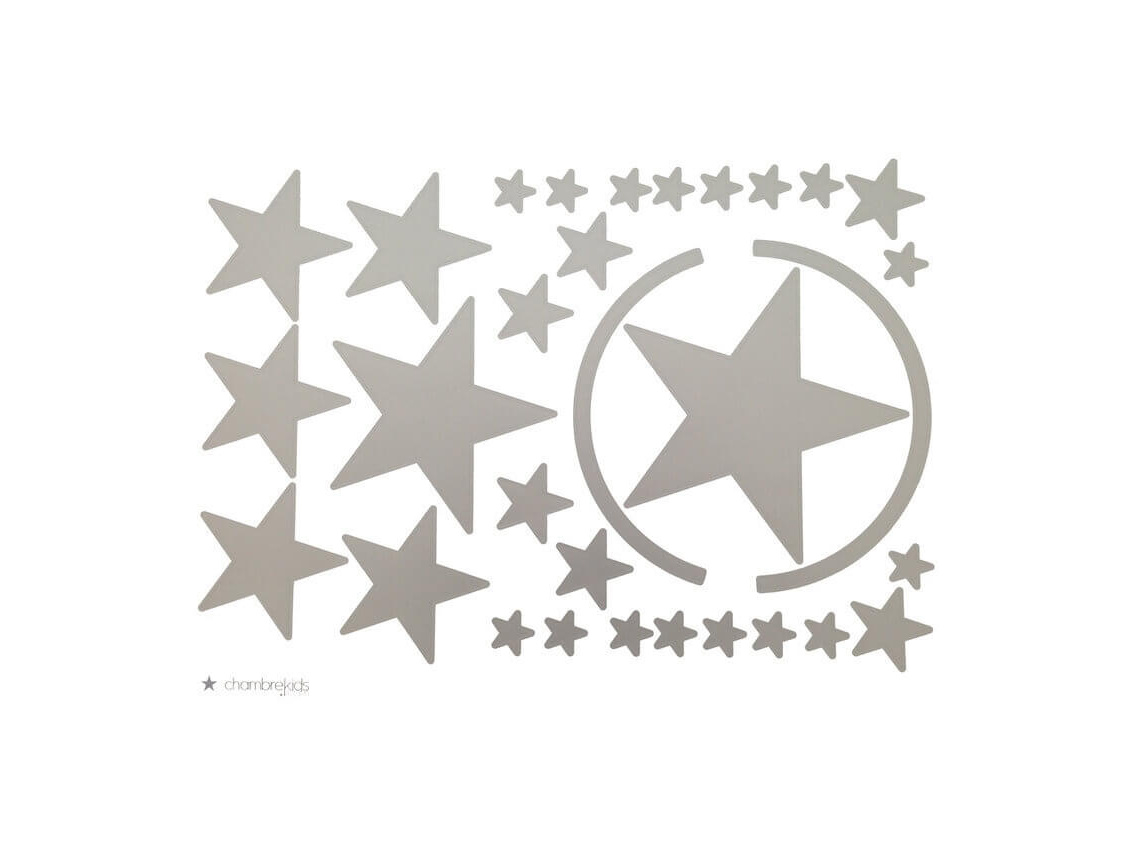 Adesivi - Adesivi stelle Argento