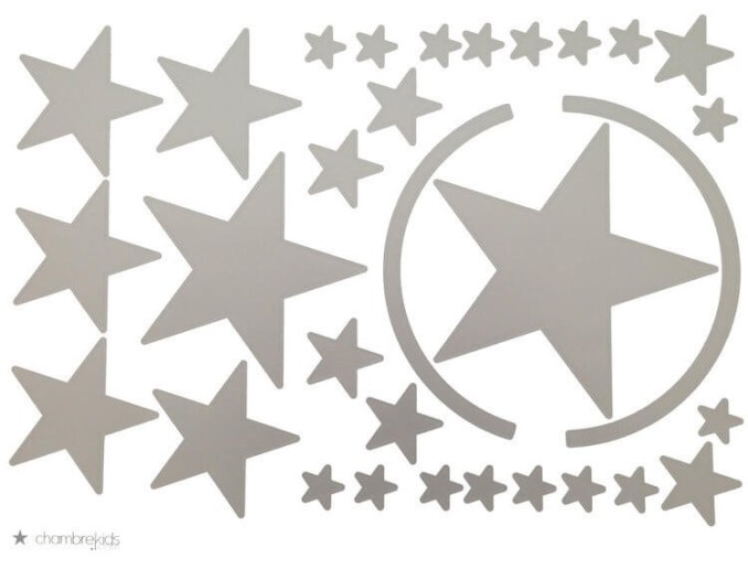 Stickers - Stickers étoiles Argent