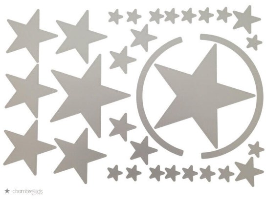 Stickers - Silver Stars Stickers