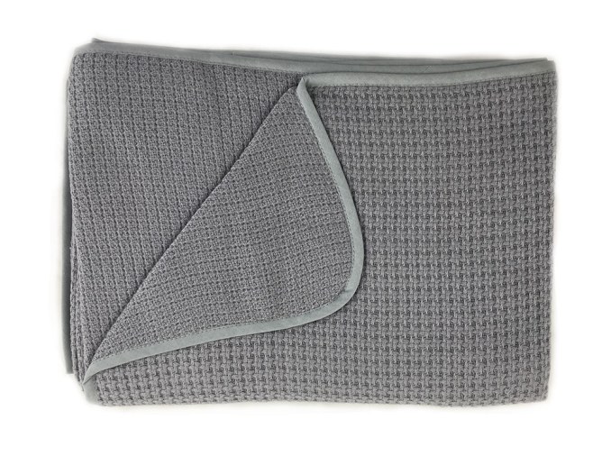 Manta de bebé gris orgánica