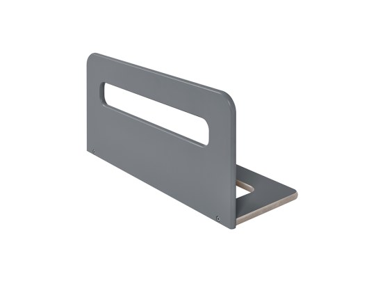 Sponda del letto per bambini Grigio Flanella Bali 70cm