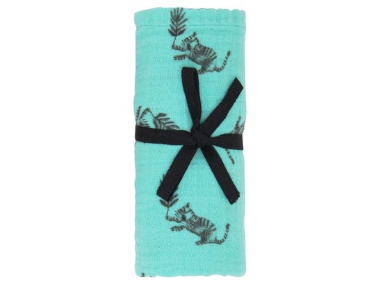 Grande Doudou Bianca Tigre Verde 110x110