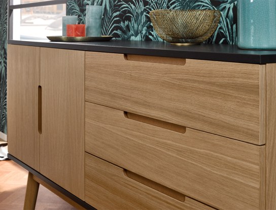 Eden commode natuurlijk en gerookt eiken