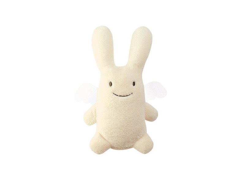 Games and toys - Ivory Rabbit Angel rattle 12 cm