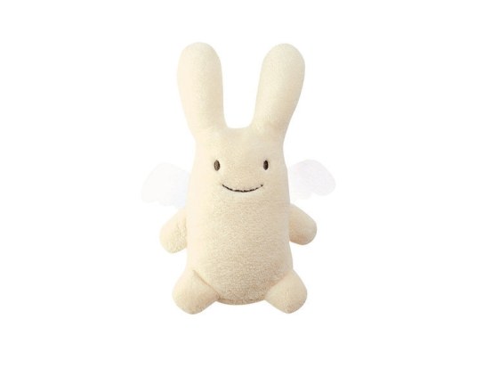 Spiele und Spielzeug - Engel-Hase-Rassel Elfenbein 12 cm
