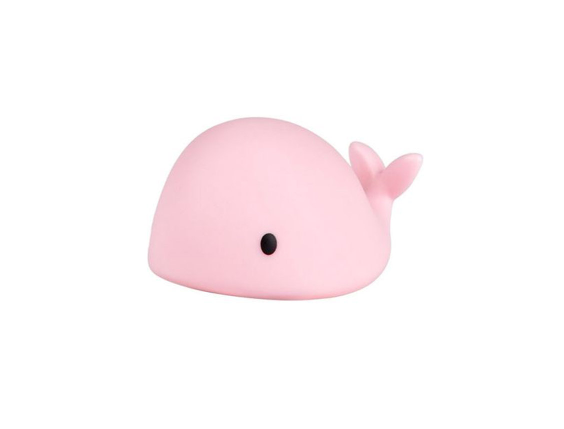 Mini Pink Whale Night Light Lamp