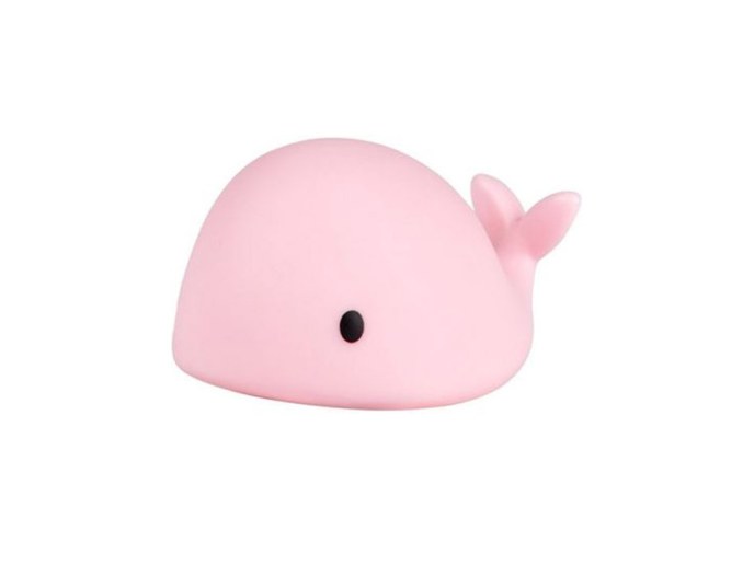 Mini Lampada Notturna Balena Rosa