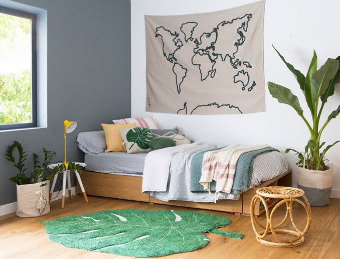 Kinder-Wandteppich Atlas Wandbild