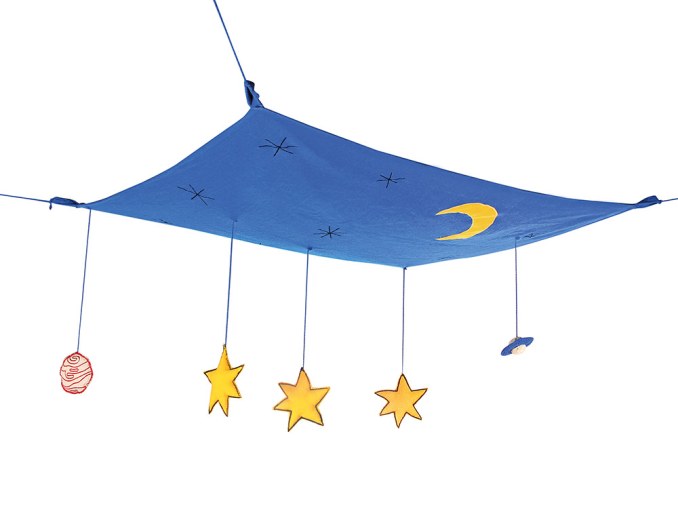 Dosel de cama estrellado