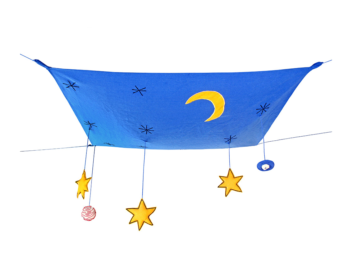 Dosel de cama estrellado