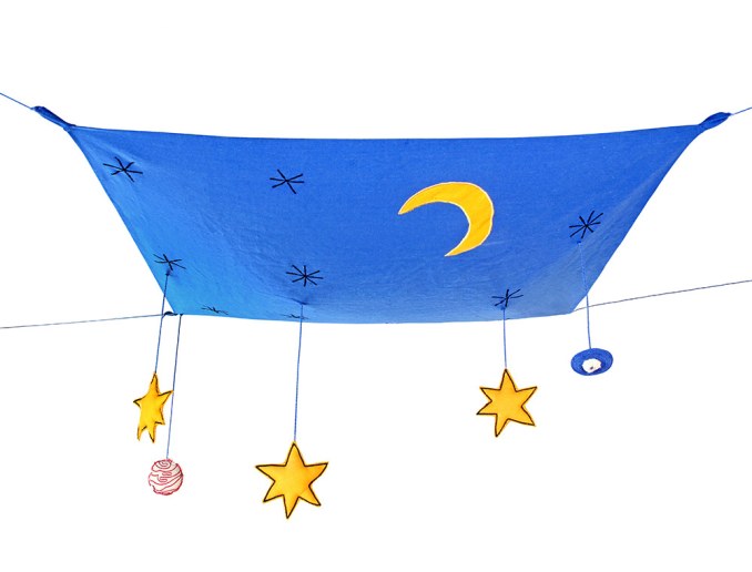 Dosel de cama estrellado