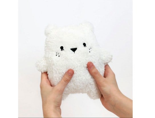 Doudou bebè Ricecube Orso Bianco