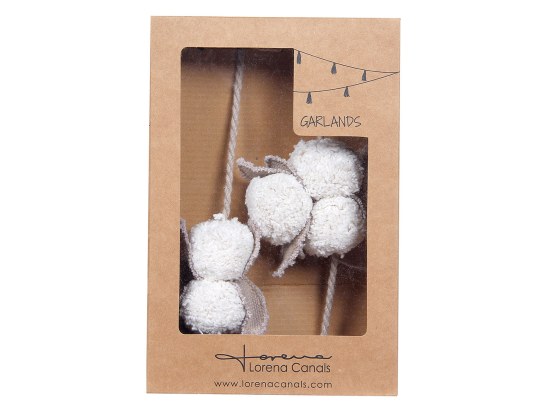Decoratieve slinger met katoenen bloemen