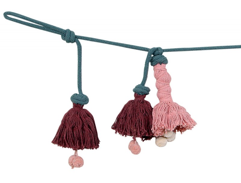 Decoratieve slinger roze bloem
